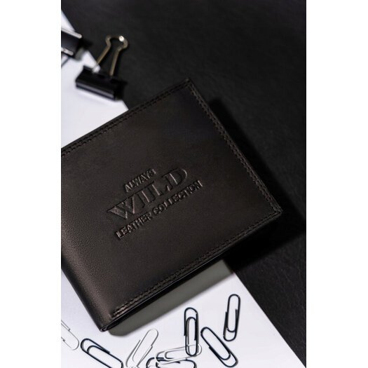 Leather wallet ALWAYS WILD AW-N5-MAL