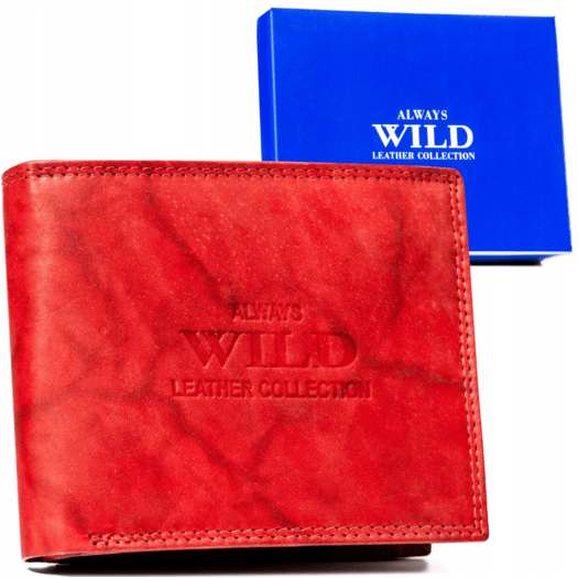 Leather wallet ALWAYS WILD AW-N7-MAL