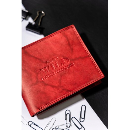 Leather wallet ALWAYS WILD AW-N7-MAL