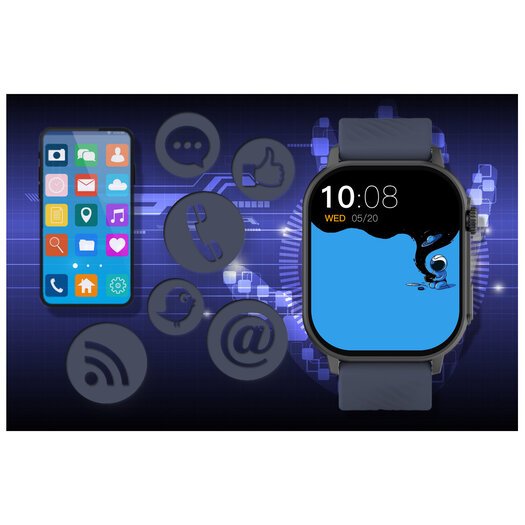 SMARTWATCH UNISEX GRAVITY GT15-4 - ROZMOWY BLUETOOTH, DODATKOWY PASEK (sg029d)