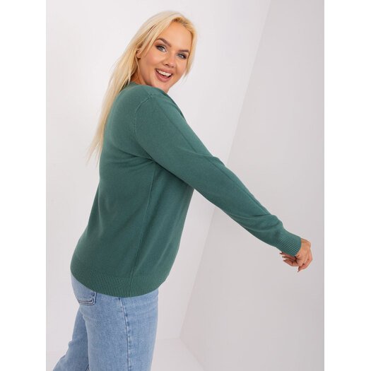 Sweter-PM-SW-PM-3897.06P-ciemny zielony