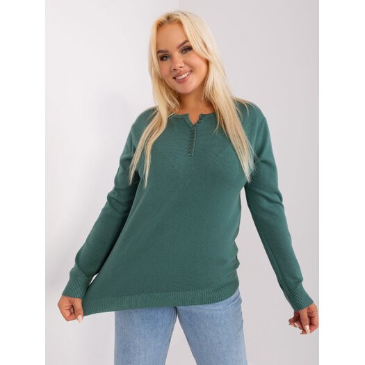 Sweter-PM-SW-PM-3897.06P-ciemny zielony