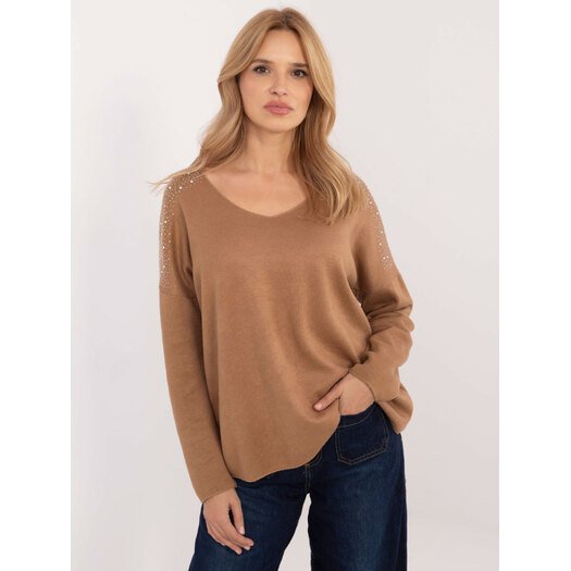 Sweter-DHJ-SW-17690.21-camelowy