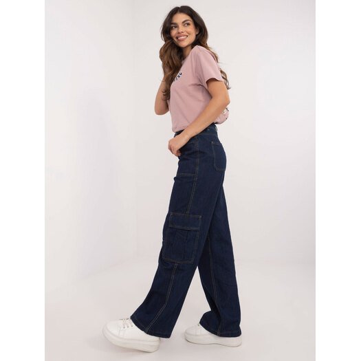 Spodnie jeans-D80016BD62458D282-granatowy