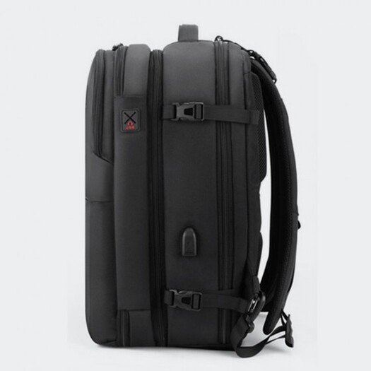 Arctic Hunter B00443 Smart Business Travel BackPack With Three Compartments And USB Charging Port - Black