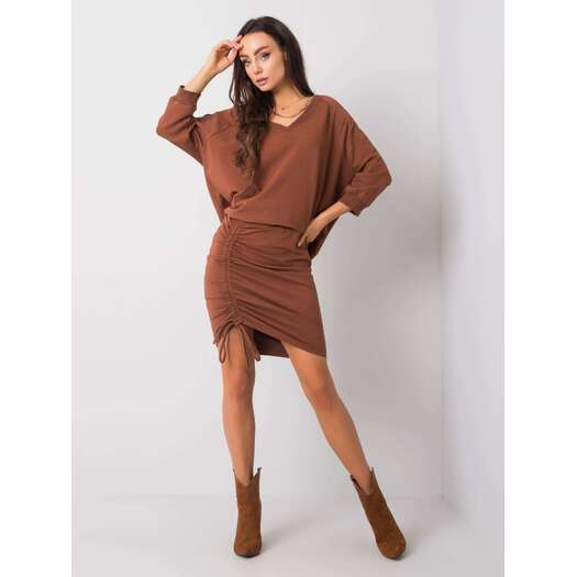 Bluza-RV-BL-5676.09-ciemny brązowy