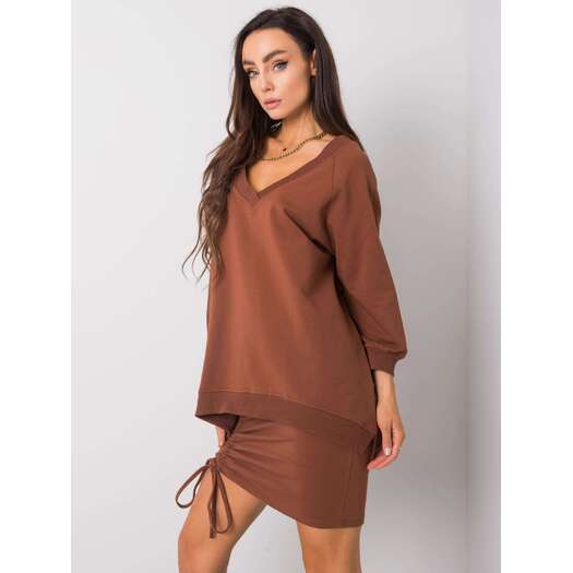 Bluza-RV-BL-5676.09-ciemny brązowy