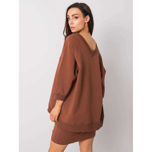 Bluza-RV-BL-5676.09-ciemny brązowy