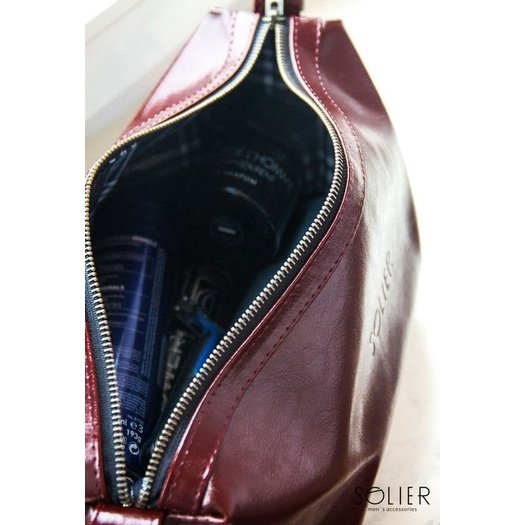 Elegant leather men's beauty bag SOLIER PERTH