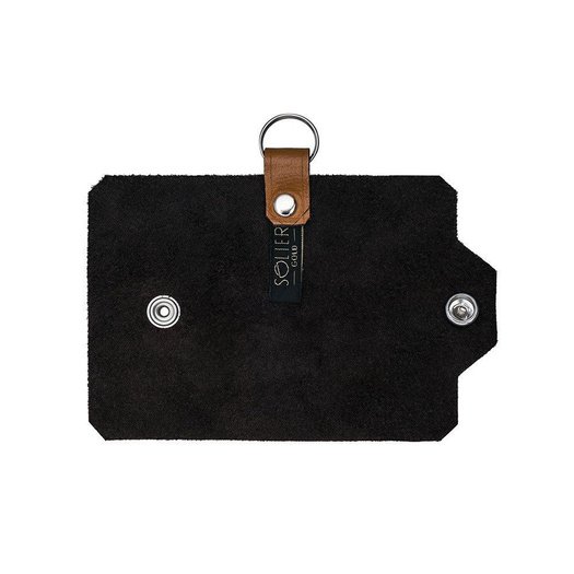 Leather men's key holder SOLIER SA11 CAMEL