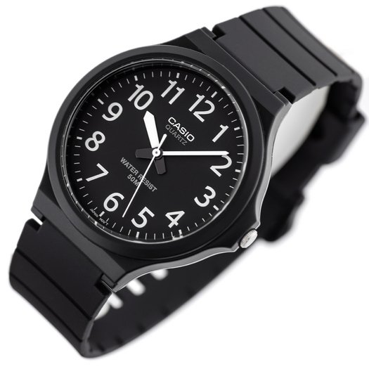 ZEGAREK MĘSKI CASIO MW-240-1B (zd166a) - KLASYKA