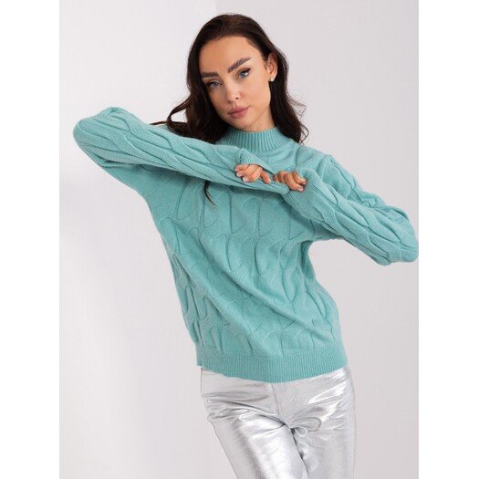 Sweter-AT-SW-2235.00P-mietowy