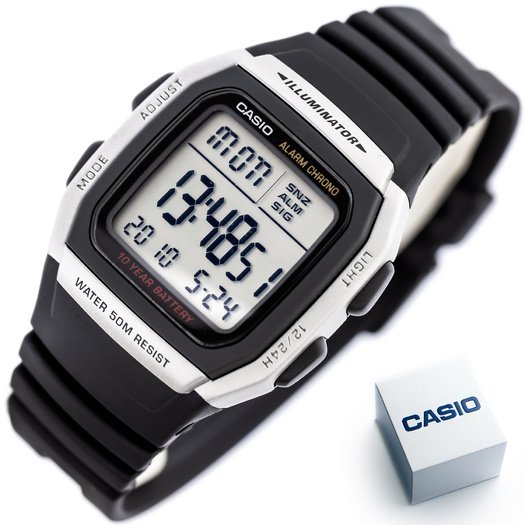 Laikrodis vyrams CASIO W-96H-1A + dėžutė