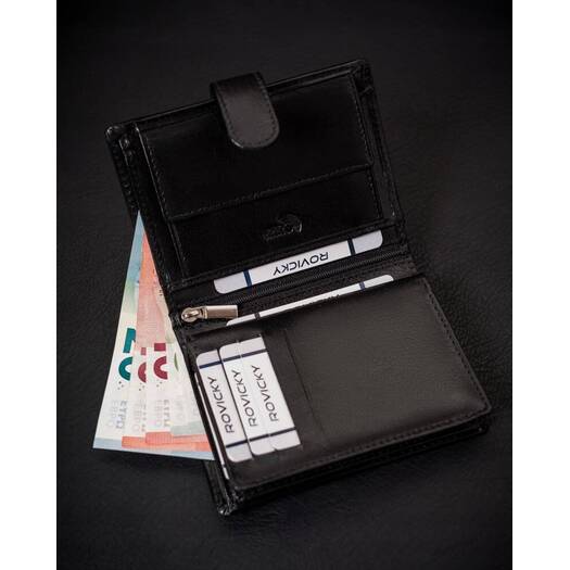 Leather wallet RFID ROVICKY RV-7680278-5-L-BCA-4