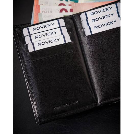 Leather wallet RFID ROVICKY RV-7680278-5-L-BCA-4