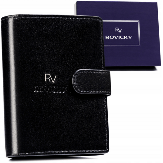 Leather wallet RFID ROVICKY RV-7680278-5-L-BCA-4