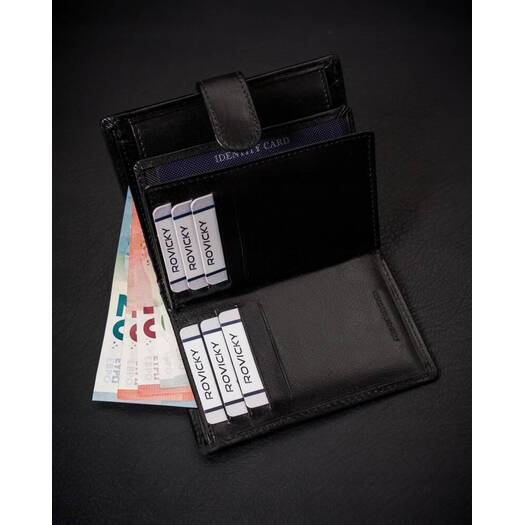 Leather wallet RFID ROVICKY RV-7680278-5-L-BCA-4