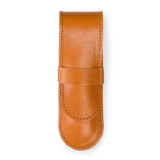 Leather men s pen case SA12 CAMEL