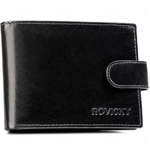 Leather wallet RFID ROVICKY N61L-RPVT-BL