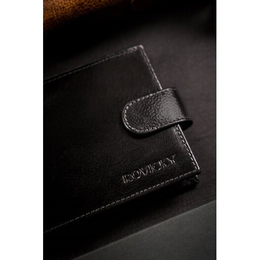 Leather wallet RFID ROVICKY N61L-RPVT-BL