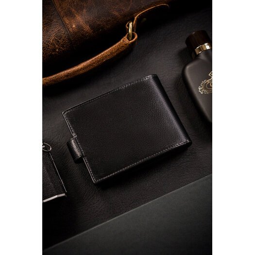 Leather wallet RFID ROVICKY N61L-RPVT-BL