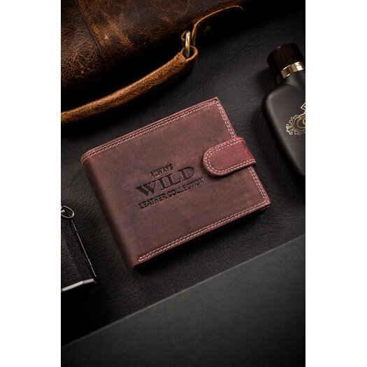 Leather wallet RFID ALWAYS WILD N992L-CHM-BL