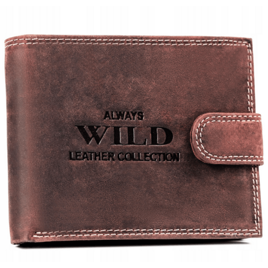 Leather wallet RFID ALWAYS WILD N992L-CHM-BL