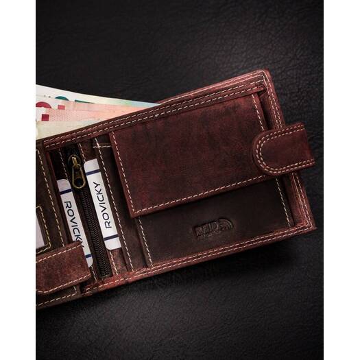 Leather wallet RFID ALWAYS WILD N992L-CHM-BL