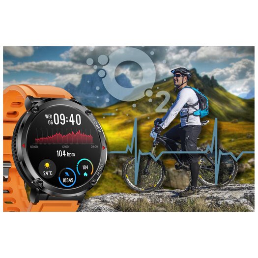 SMARTWATCH MĘSKI GRAVITY GT21-2 - BLUETOOTH CALL, DODATKOWY PASEK (sg025b)