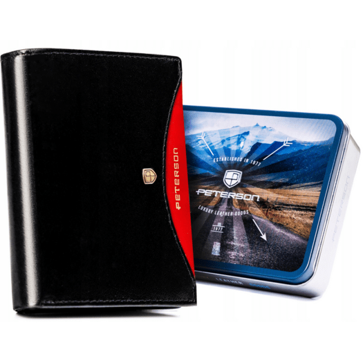 Leather wallet RFID PETERSON PTN 324.01