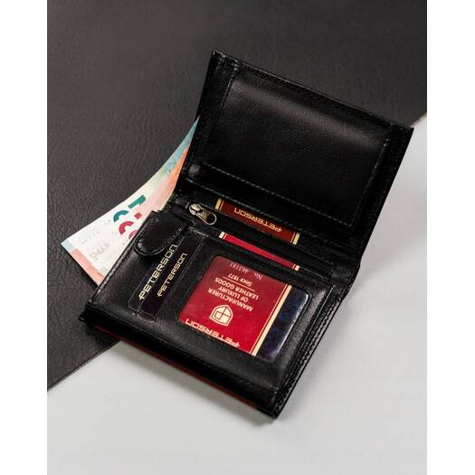 Leather wallet RFID PETERSON PTN 324.01