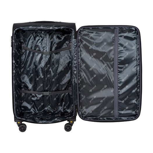 Medium soft luggage M 23   Solier STL2240 black-red