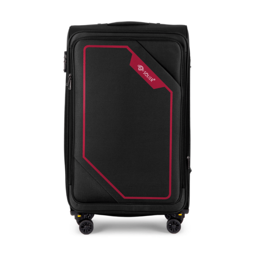 Medium soft luggage M 23   Solier STL2240 black-red