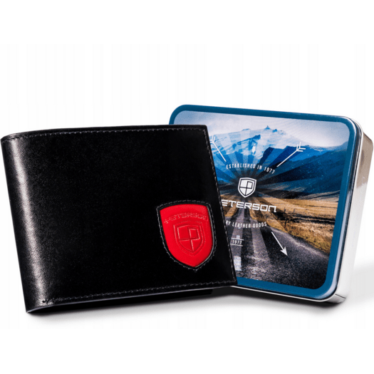 Leather wallet RFID PETERSON PTN 22305-VT-T