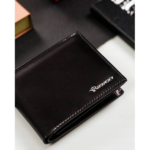 Leather wallet RFID ROVICKY RV-8190-AAX