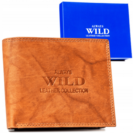 Leather wallet ALWAYS WILD AW-N5-MAL