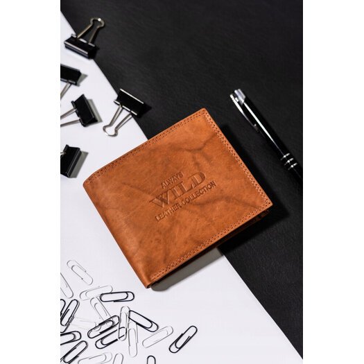 Leather wallet ALWAYS WILD AW-N5-MAL