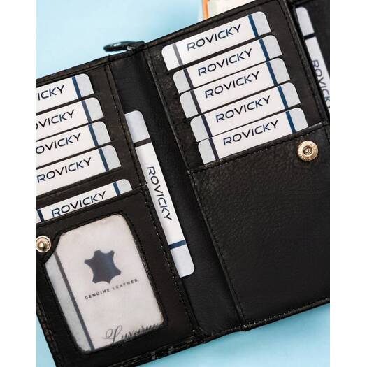 Leather wallet RFID ROVICKY R-N0493-ART