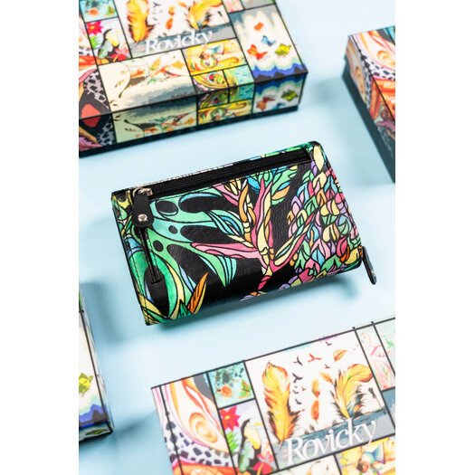 Leather wallet RFID ROVICKY R-N0493-ART