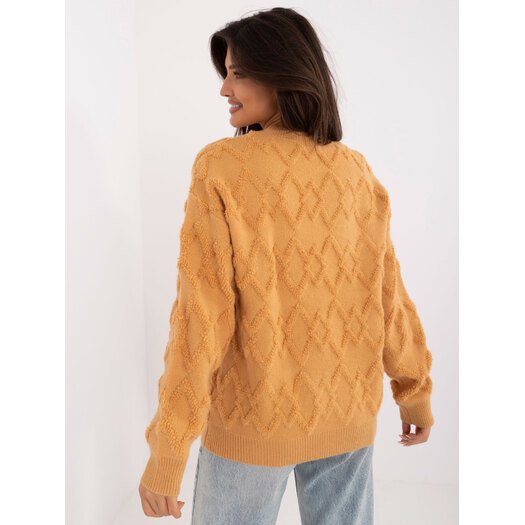 Sweter-AT-SW-2361.61-camelowy