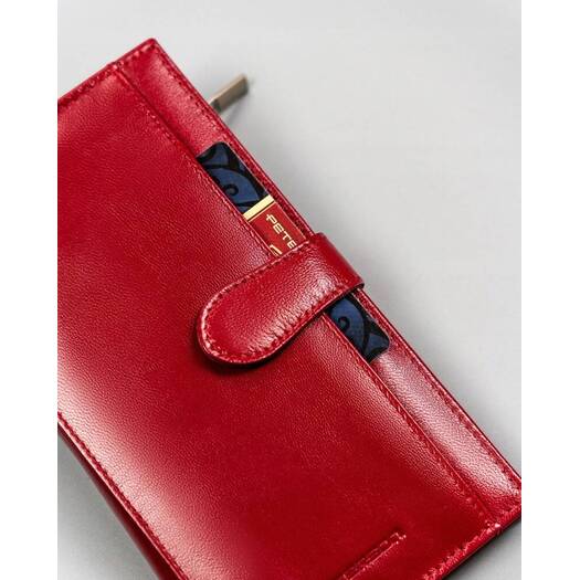 Leather wallet RFID PETERSON PTN RD-49-GCL