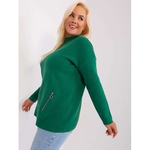 Sweter-PM-SW-PM717.20-ciemny zielony