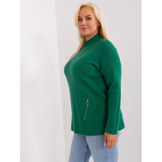 Sweter-PM-SW-PM717.20-ciemny zielony