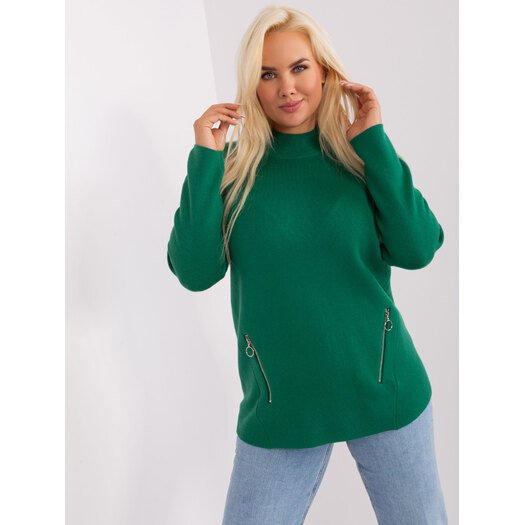 Sweter-PM-SW-PM717.20-ciemny zielony