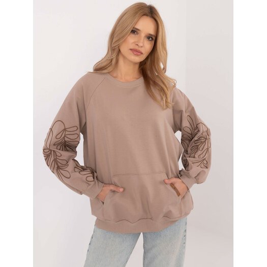 Bluza-RV-BL-9972.10X-ciemny bezowy