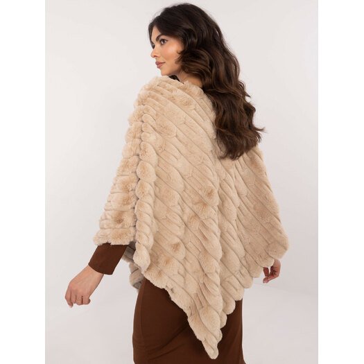 Poncho-AT-PN-2347.88-beżowy