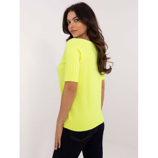 Sweter-DHJ-SW-9316.02P-fluo żółty