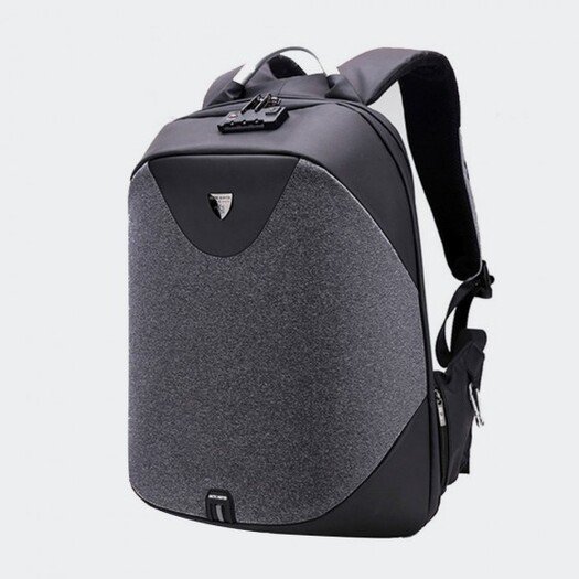 Arctic Hunter B00443 Smart Business Travel BackPack With Three Compartments And USB Charging Port - Black