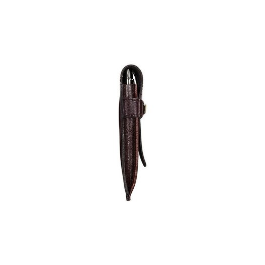 Leather men's pen case SA12 DEEP RED