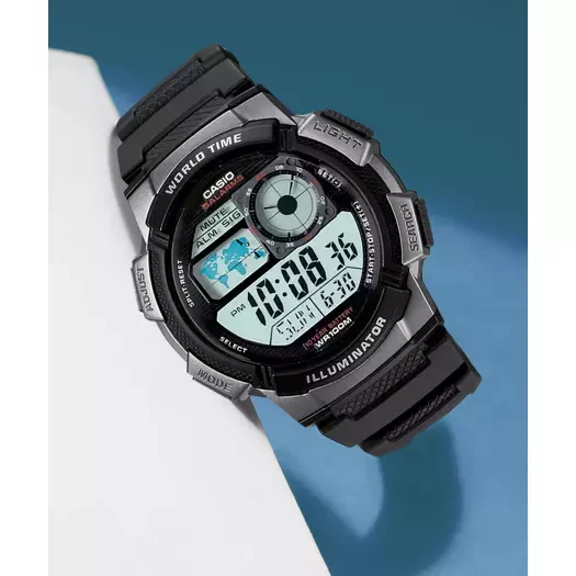 VYRIŠKAS LAIKRODIS CASIO AE-1000W 1BVDF (zd073g) - WORLD TIME